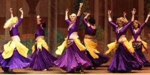 Dance troupe costume in purple by Dhyanis